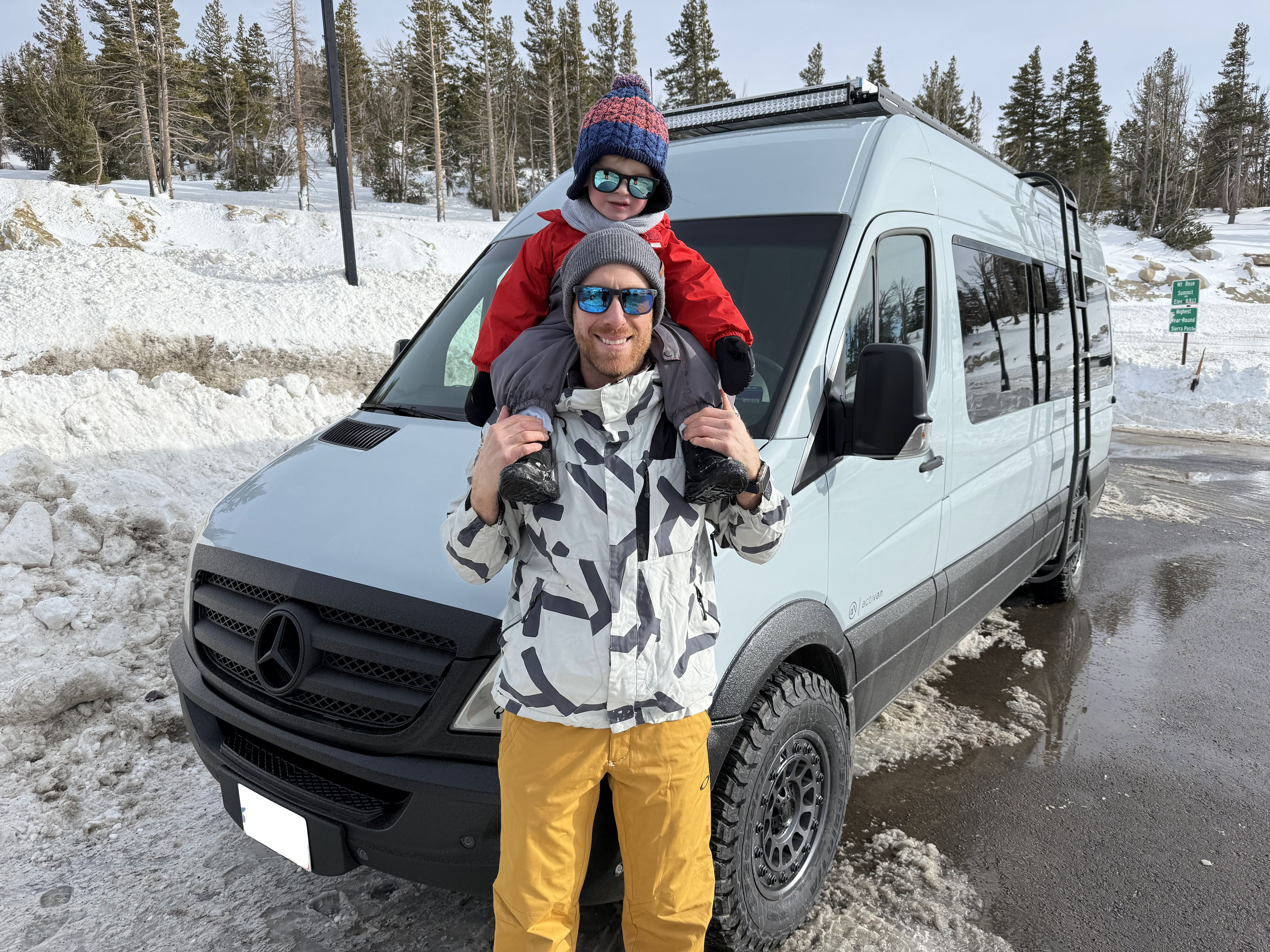 Luxury Mercedes Sprinter Camper Van Rental in Reno Tahoe Fireside